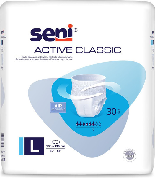 Изображение товара Трусы впитывающие для взрослых Seni Active Classic Large (30шт)