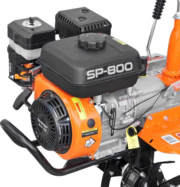 Изображение товара Мотокультиватор бензиновый Skiper SP-800 + колеса 4.00-8 (комплект)
