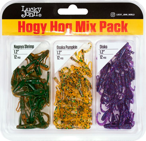 Мягкая приманка Lucky John Pro Series Hogy Hog 1.2in (03.05)/MIX1 / 140130-MIX1 (36шт) — фото 6
