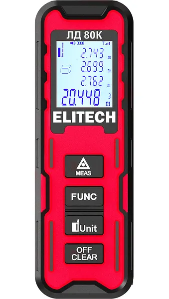Изображение товара Лазерный дальномер Elitech ЛД 80К / 209207