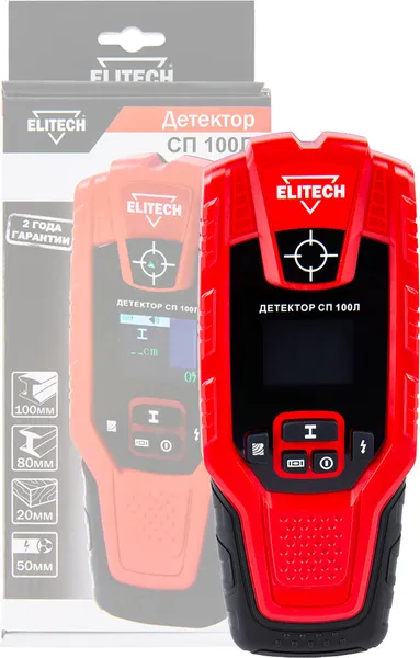 Изображение товара Детектор металла Elitech СП 100Л / 204877