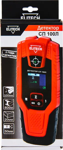 Изображение товара Детектор металла Elitech СП 100Л / 204877