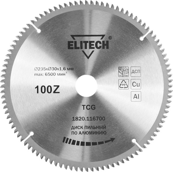 Изображение товара Пильный диск Elitech 195629