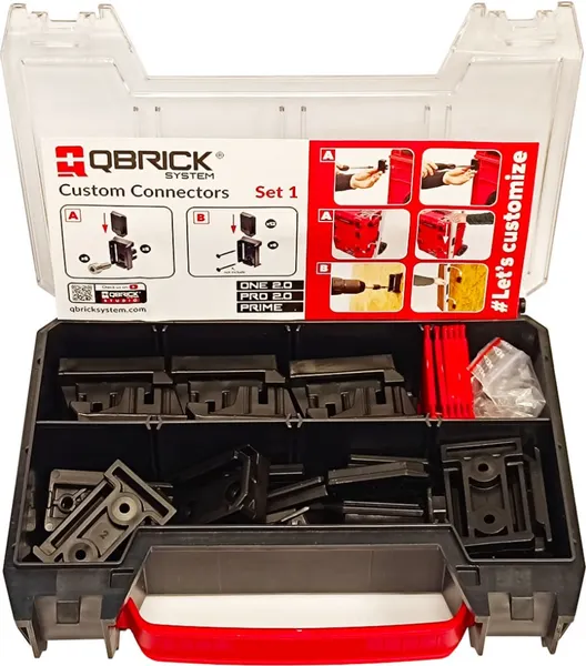 Изображение товара Адаптер соединительный для ящиков QBrick System Коннекторы-держатели Custom Connectors Set 1 / Z258551PG001