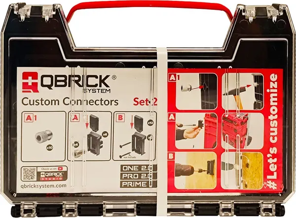 Изображение товара Адаптер соединительный для ящиков QBrick System Коннекторы-держатели Custom Connectors Set 2 / Z258933PG001