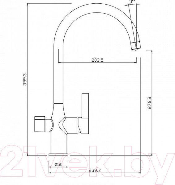 Изображение товара Смеситель IDDIS Pure PURSBFJi05