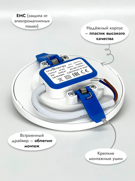 Изображение товара Точечный светильник Truenergy 8W 4000K 10721 (с трансформатором)