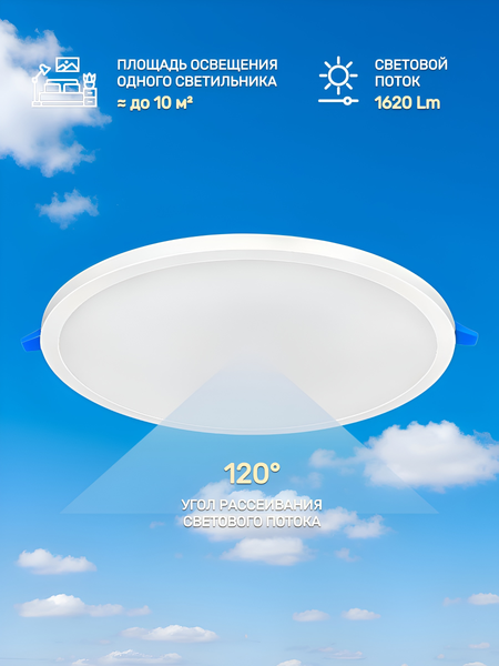 Изображение товара Точечный светильник Truenergy 18W 4000K 10723 (с трансформатором)