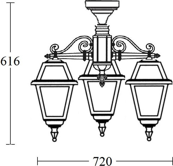 Светильник уличный Oasis Light Faro-Frost L 91170fLA/3 Bl — фото 6