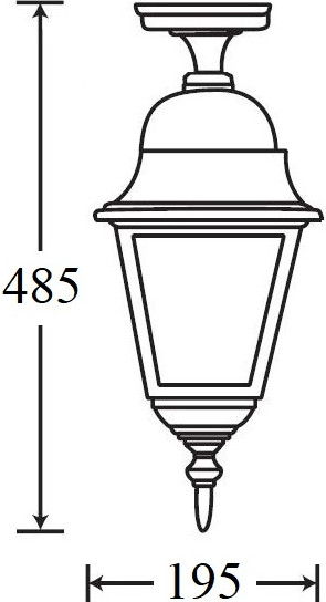 Изображение товара Светильник уличный Oasis Light Quadro M 79905MA Bl