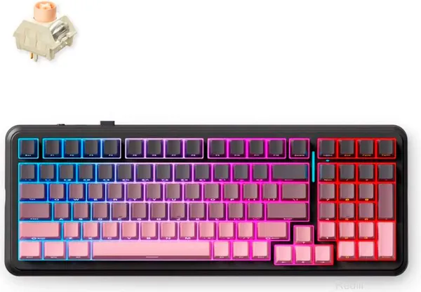 Изображение товара Клавиатура MCHOSE K99 V2 Wireless Mechanical Icy Creamsicle Switch (черный/розовый)