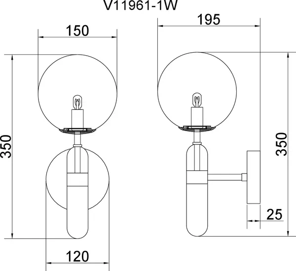Изображение товара Бра Moderli Selesta / V11961-1W