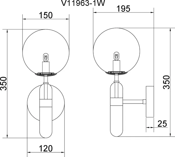 Изображение товара Бра Moderli Selesta / V11963-1W