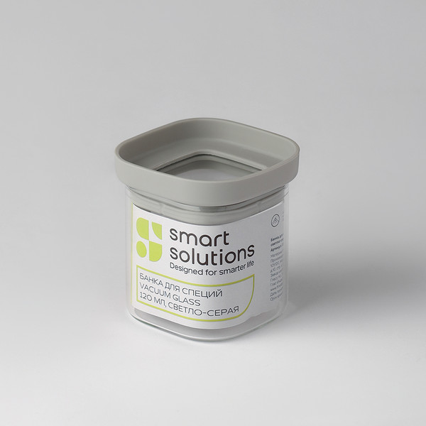Изображение товара Емкость для хранения Smart Solutions Vacuum Glass SS0000393 (светло-серый)