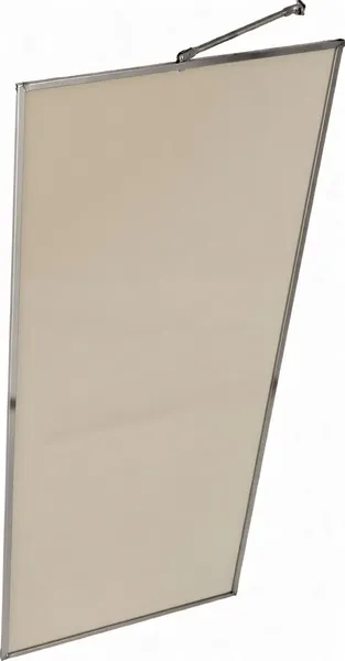 Душевая стенка MaybahGlass 109x195 / MGD-835-5 (бронзовое стекло/хром матовый) — фото 3