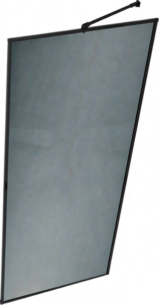 Душевая стенка MaybahGlass 109x195 / MGD-837-6 (графитовое стекло/черный) — фото 3
