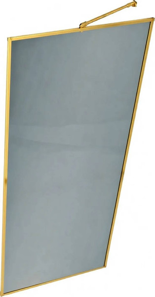 Душевая стенка MaybahGlass 109x195 / MGD-837-3 (графитовое стекло/золото) — фото 3