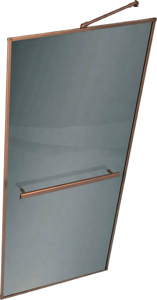 Душевая стенка MaybahGlass 109x195 / MGD-849-2 (графитовое стекло/бронза) — фото 3