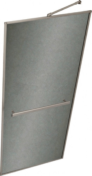 Душевая стенка MaybahGlass 109x195 / MGD-850-5 (графитовое матовое стекло/хром матовый) — фото 3