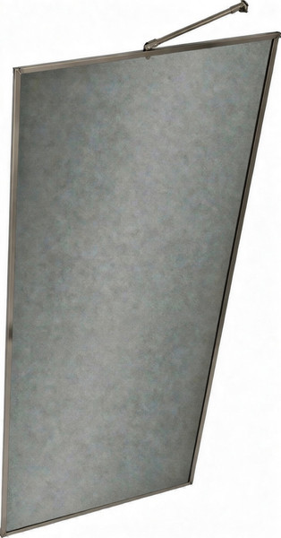 Душевая стенка MaybahGlass 109x195 / MGD-838-5 (графитовое матовое стекло/хром матовый) — фото 3
