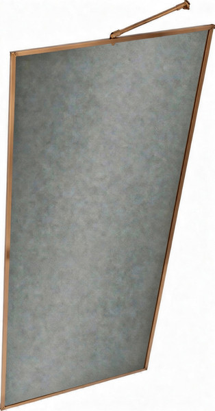 Душевая стенка MaybahGlass 109x195 / MGD-838-2 (графитовое матовое стекло/бронза) — фото 3