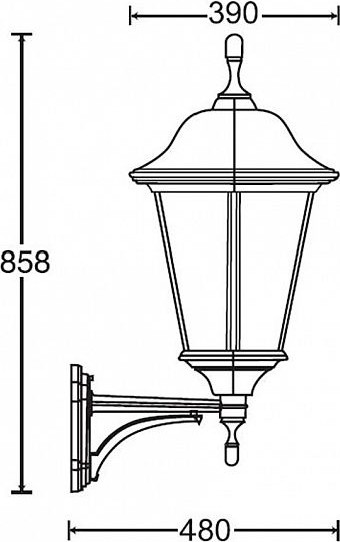 Изображение товара Бра уличное Oasis Light 79825 Bl