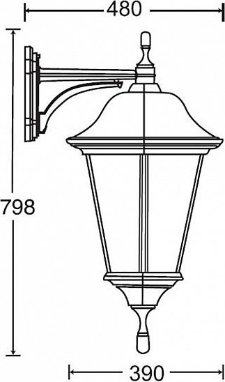 Изображение товара Бра уличное Oasis Light 79826 Bl