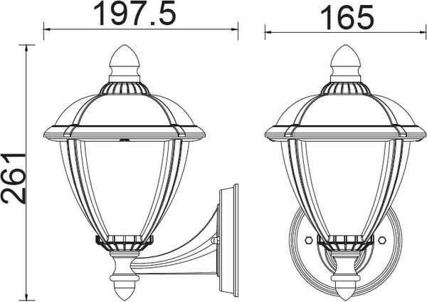 Бра уличное Oasis Light W2601 W — фото 6