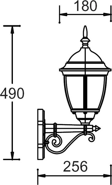 Бра уличное Oasis Light Arsenal S 91201S 02 Bl — фото 6