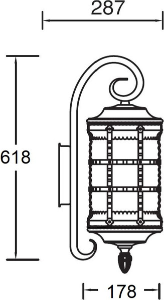 Бра уличное Oasis Light Barselona 81202/18 cover Gw — фото 6