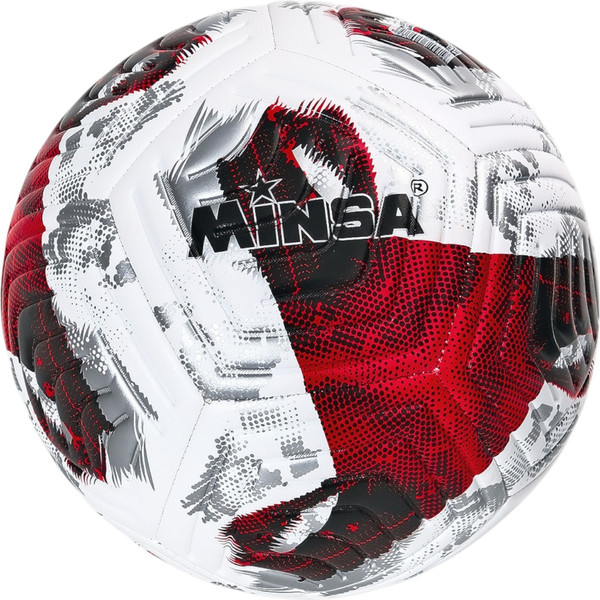 Изображение товара Футбольный мяч Minsa 10971371 (р.5, красный)