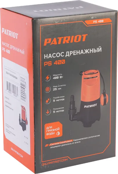 Изображение товара Дренажный насос PATRIOT PS 400