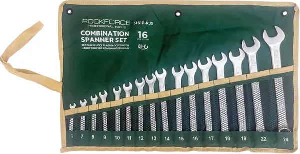 Изображение товара Набор ключей RockForce RF-5161P-RJS (67385), (16шт)