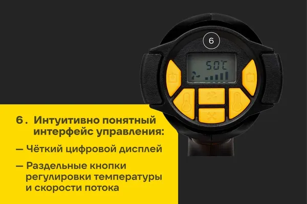 Изображение товара Строительный фен Inforce HG6520D