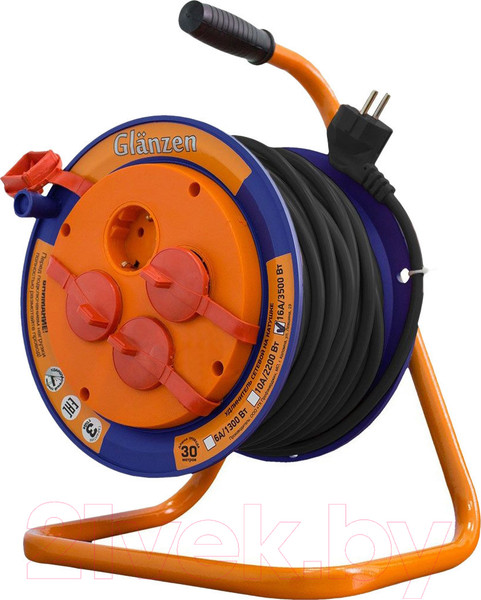 Изображение товара Удлинитель на катушке Glanzen EB-30-011