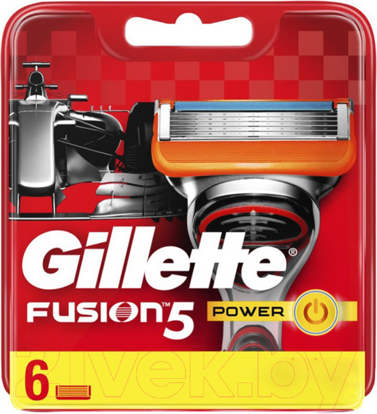 Изображение товара Набор сменных кассет Gillette Fusion Power (6шт)