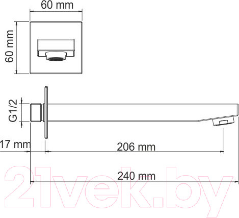 Изображение товара Излив Wasserkraft A091