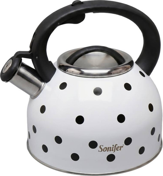 Изображение товара Чайник со свистком Sonifer SF-2519 (белый/черный)