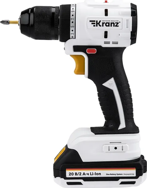 Изображение товара Аккумуляторная дрель-шуруповерт Kranz KR-PT-055
