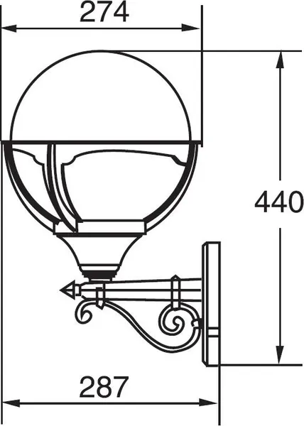 Изображение товара Бра уличное Oasis Light 88101 Bl