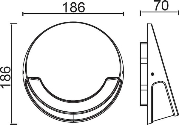 Изображение товара Бра уличное Oasis Light W1882 Gr