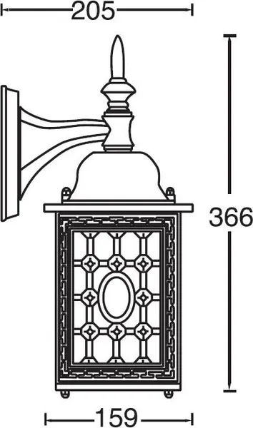 Изображение товара Бра уличное Oasis Light 64802S Bl