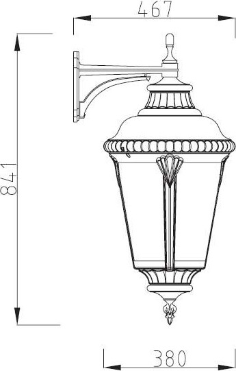 Изображение товара Бра уличное Oasis Light 79752L Bl