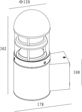 Изображение товара Бра уличное Oasis Light 61841 Gr