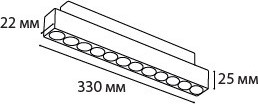 Изображение товара Трековый светильник Italline 3000K IT012-5022 (черный)
