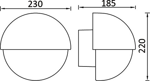 Изображение товара Бра уличное Oasis Light Geometry 1842 Gr