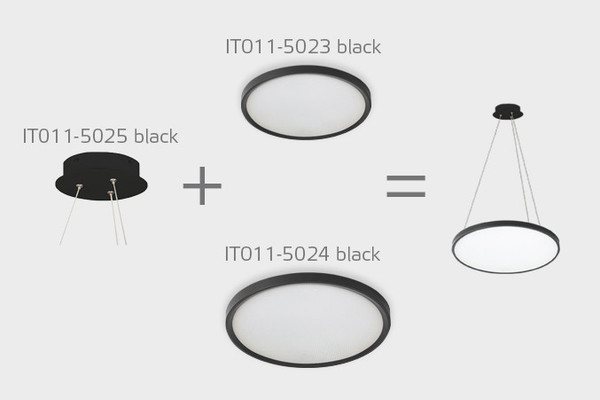 Изображение товара Потолочный светильник Italline IT011-5024 (черный)