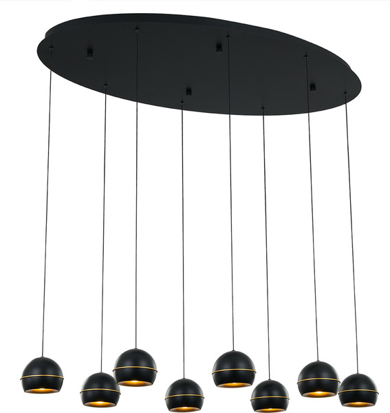 Изображение товара Люстра DeLight Collection MD21001034-8A (black/gold)