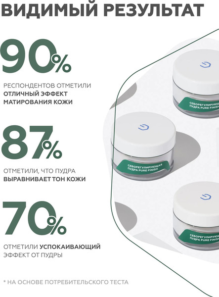 Изображение товара Пудра рассыпчатая Geltek Pure Finish Себорегулирующая (10г)