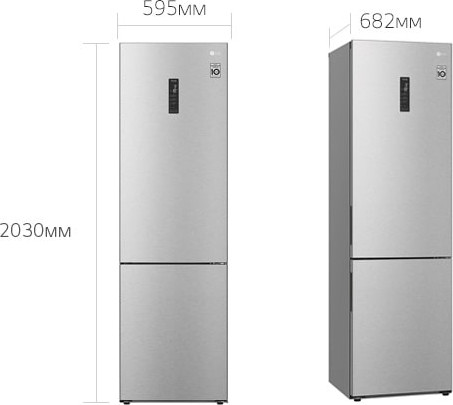 Изображение товара Холодильник с морозильником LG GA-B509CAQM